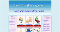 Desktop Screenshot of embroiderycountry.com