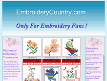 Tablet Screenshot of embroiderycountry.com